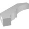 Ekena Millwork 5 1/2-in. W x 32-in. D x 32-in. H Balboa Architectural Grade PVC Knee Brace BRCP055X32X32BOA - alternate 5